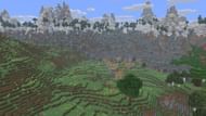 Pale garden, lush cave, and village (Image via Mojang)